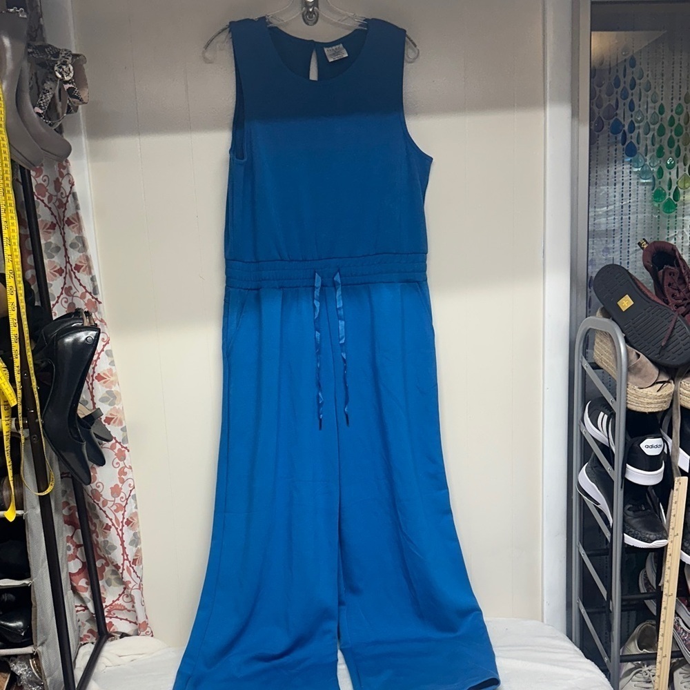 Serra Vibrant Blue Sleeveless Jumpsuit